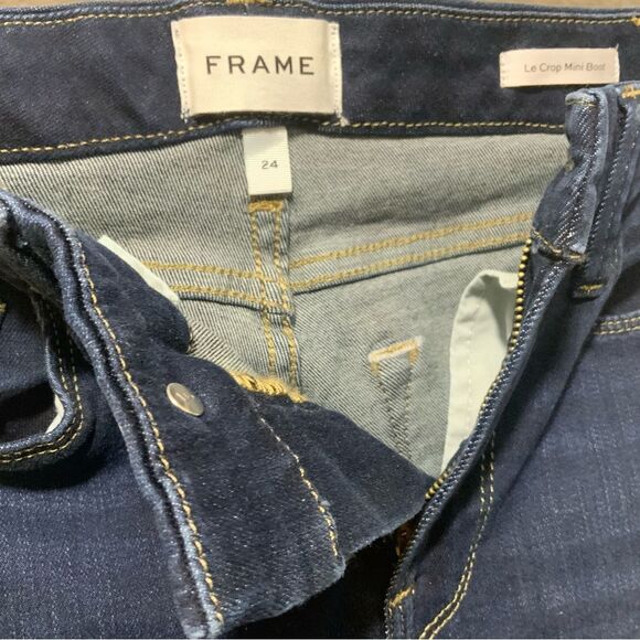 Frame denim Le Crop Mini Boot Jeans size 24 - Picture 8 of 11